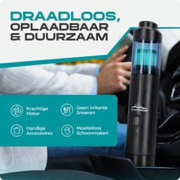 Carsweep® Auto stofzuiger V1 - Handstofzuiger - Auto Stofzuiger draadloos - Air Duster - Kleine Stofzuiger - Kruimelzuiger - Geschikt voor in de auto en in huis — thumbnail 3