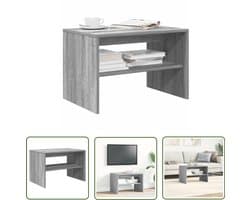 vidaXL Salontafel - Tv-meubel - Tv-meubel 60x40x40 cm bewerkt hout grijs sonoma eikenkleurig - Houten Tv-kast - Grijze Tv-standaard - Televisie Tafel