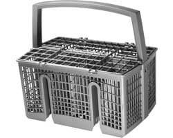 Dparts stevige bestekmand voor vaatwasser - 7 vaks - 23 x 16 x 22,5cm - universeel in gebruik - geschikt voor o.a. Bosch - Siemens - Whirlpool - Indesit - Bauknecht - vaatwasmachine bestekmandje - bestekbak - bestekkorf