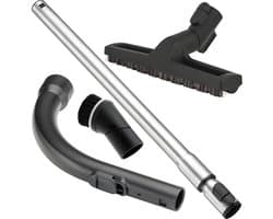 DEGG - Complete vervangingsset - Geschikt voor Miele - Handgreep + Telescoopbuis + Plumeau + Parket Stofzuigermond - Voor Harde vloeren - 4-Delig