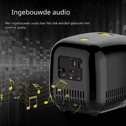 Elementkey PiX Mini Beamer – Compacte Draagbare Projector – Full HD Ondersteuning – Ingebouwde Speaker – Geel/Zwart — thumbnail 5