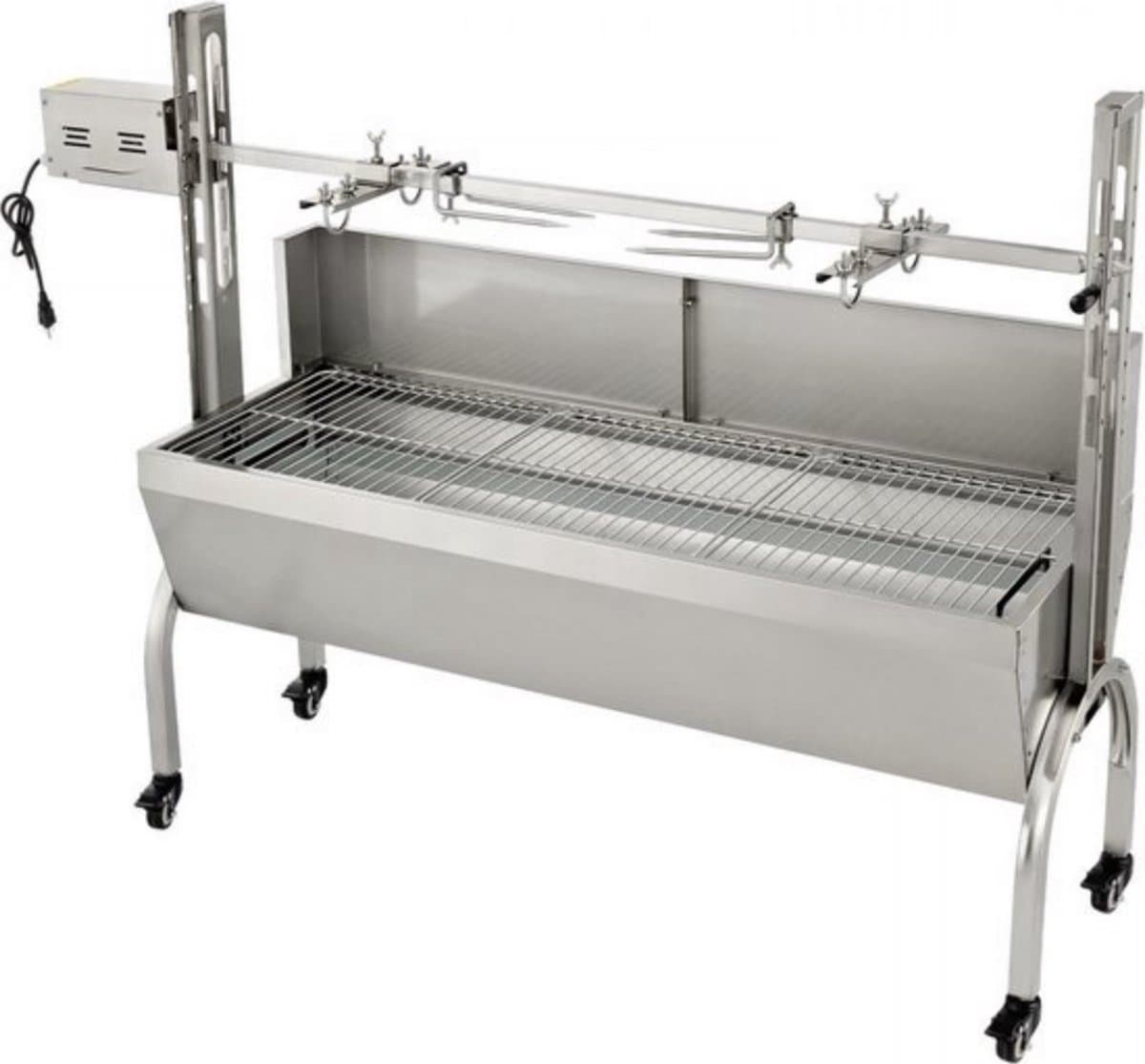 Rotisserie draaispit - BBQ 2 in 1 - RVS Rotisserie 60 kg - In Hoogte Verstelbaar - Oven - Motor - Elektrische Grill met Deksel & Accessoires — afbeelding 1