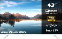 Horizon Smart TV 43 inch - LED Televisie - Diamant Serie Full HD - WiFi - Netflix - Frameless Slim Design - Wit — thumbnail 1