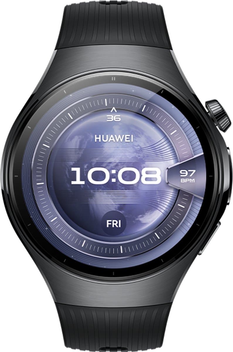 HUAWEI Watch 5 46mm Zwart | Multi-sensing X-tap technologie | Gezondheidsoverzicht in 1 tik | Titanium van luchtvaartkwaliteit | Ultra lange batterijduur modus | Compatibel met iOS & Android — afbeelding 1