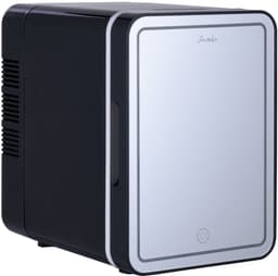 Jambo® Skincare Fridge - Mini Koelkast - Make-up Koelkast met Spiegel - Beauty Fridge met Spiegel en 3 Standen Ledverlichting - Zwart - Cosmetica - 4 Liter — thumbnail 1