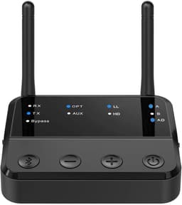 Bluetoolz® BT-B 310-YK | Vernieuwd model 2026 | Bluetooth 5.3 High Res Audio zender en ontvanger (aptxHD) | zwart | met Qualcomm CSR Chip | 2 jaar garantie | optical en AUX aansluitingen | Één van de meest stabiele in z'n soort! | Kwalificatie **** — thumbnail 5