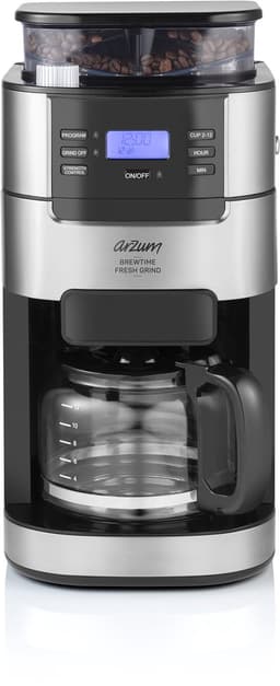 Arzum Brewtime Fresh Grind AR3092-0100 | ZIlver/Zwart - Filterkoffiezetapparaat - Geïntegreerde koffiemolen - 1050W - 1.5 L — thumbnail 1