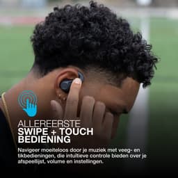 JLab JBuds Sport ANC 4 Draadloze oordopjes – Oortjes Draadloos - Hybrid Active Noise Cancelling - 60 Uur Afspeeltijd - IP66 Waterbestendig - Aanpasbare EQ3 instellingen - Bluetooth multipoint - Hardlopen - Zwart — thumbnail 4