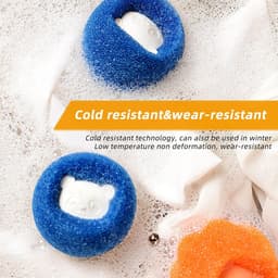 8-delige wasmachine haarvanger, huisdierhaarverwijderaar voor het verwijderen van haren van huisdieren en het verzamelen van honden-, katten- en pluisharen in de wasmachine. — thumbnail 4