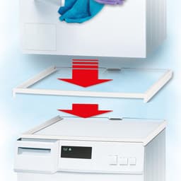 Scanpart tussenstuk voor wasmachine en droger - Geschikt voor AEG Bosch LG Miele Samsung Siemens Zanussi Whirlpool - Stapelkit - Compacte verpakking - Universeel — thumbnail 8