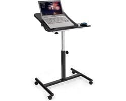Ergonomische Laptoptafel Op Wielen - Met Muismat - Laptop Statafel In Hoogte Verstelbaar - Notebook Standaard Houder - 360 Graden Draaibaar