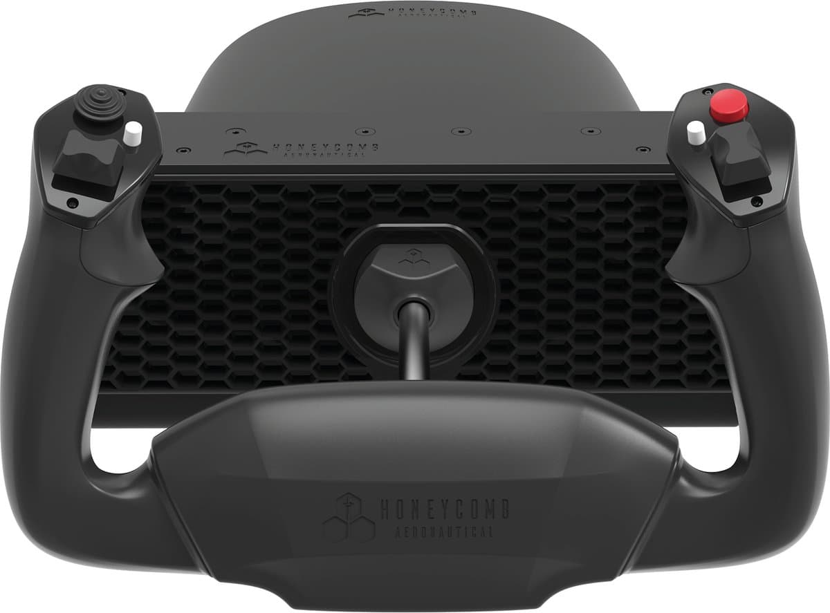 Honeycomb Alpha Flight Controls Lite Yoke & Switch Panel - Vluchtbesturing - PC/Mac - Zwart — afbeelding 1