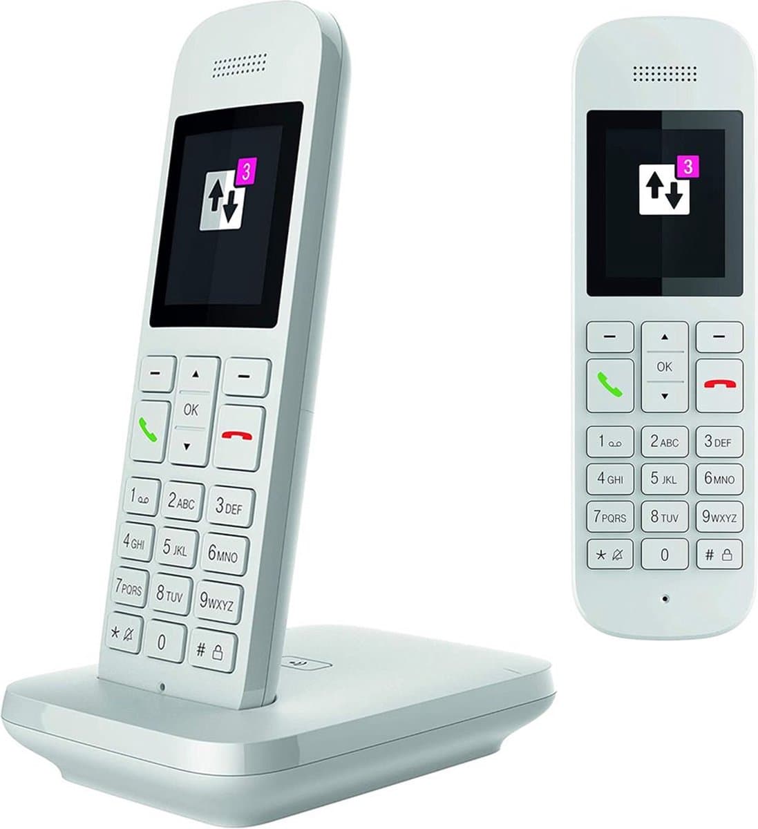 ApexArte® Huistelefoon - Senioren Telefoon Vaste Lijn - GSM - Wit — afbeelding 1