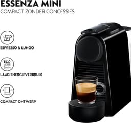 De'Longhi Nespresso Essenza Mini EN85.B - Koffiecupmachine - Zwart — thumbnail 4