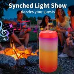 Bluetooth speaker rood-draadloze luidspreker dubbele luidsprekers-Supersubwoofer-AUX-TF en USB-18 uur muziek-RGB-licht-Bluetooth-5.3-rood — thumbnail 5