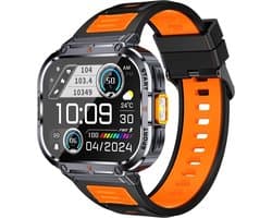 Smartwatch met Fitness Tracker 2.0-inch Touch Screen Bluetooth Oproepen Gezondheidsmonitoring Smartwatch - Orange