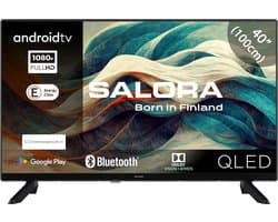 Salora 40QLED320 tv 101,6 cm (40") Full HD Smart TV Wifi Zwart 220 cd/m²