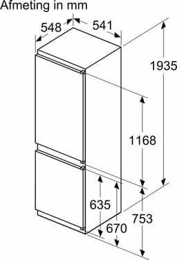 Siemens KI96NNSE0 - iQ100 - Inbouw koel-vriescombinatie - Zeer stil - noFrost: nooit meer ontdooien — thumbnail 5