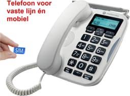 Telefoon voor vaste analoge lijn én mobiele netwerk - 4G - Noodtelefoon - 500 — thumbnail 1