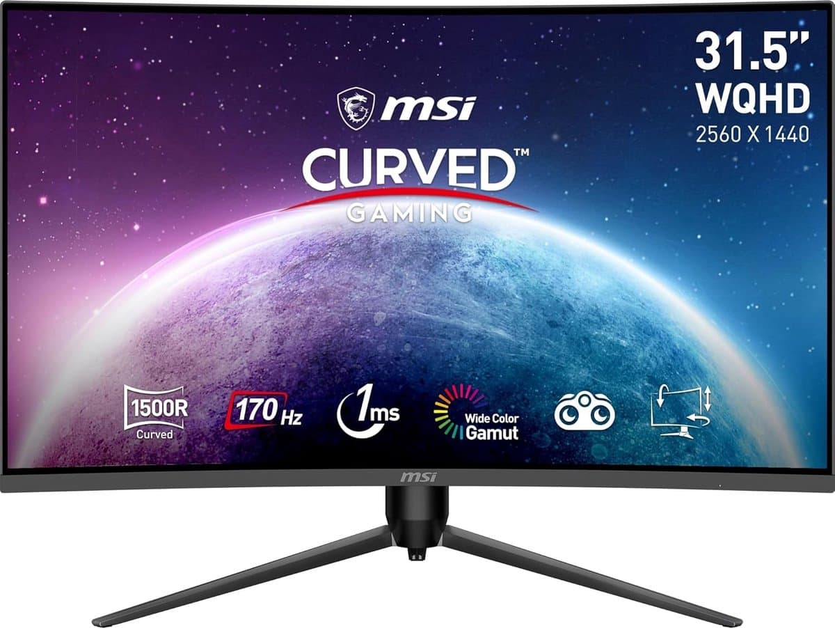 MSI G32CQ5P computerscherm 80 cm 2560 x 1440 pixels wide quad HD lcd zwart — afbeelding 1