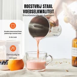 Drankenmixer - 375W - Drinkmixer - Milkshake-machine - 3 snelheden RVS Cocktail, Barmixer — thumbnail 2