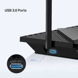 TP-Link Archer AX72 draadloze router gigabit ethernet dual-band (2.4 GHz / 5 GHz) zwart — thumbnail 4
