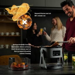 Glass&Grill Airfryer 3 in 1 5500BG 5,5L Heteluchtfriteuse met Glas Frituurmand 6 Programma's Handmatige Instelling Grill en Braadpan Functie — thumbnail 2