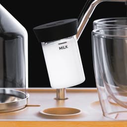 Joy Resolve - Grande Barisieur -Koffiezet apparaat - Filter koffie - Drip koffie -2 kops - incl. 2 glazen - Coffee & Tea Brewer - Instelbare tijd voor bereiden - Alarm - Mini Fridge - Mini Koelkast - Dark Walnut Wood - Wakker worden met verse koffie — thumbnail 5