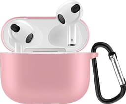 Cazy hoesje geschikt voor Airpods 3 - Siliconen Hoesje - Roze — thumbnail 1