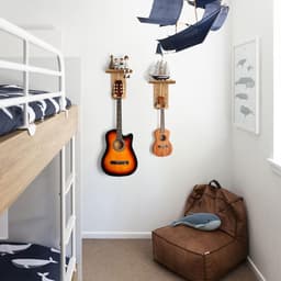 YONO Gitaar Muurbeugel met Plankje - Wandbeugel - Wandsteun Beugel - Muur Houder - Accessoires - Hout — thumbnail 4