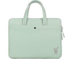 UrbanShield Laptoptas geschikt voor Macbook / Laptop tot 15 & 16 inch - Waterdicht, Stijlvol en Praktisch met Ruime Vakken - Laptop Sleeve Groen