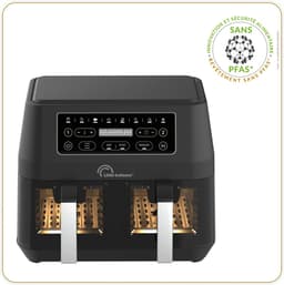 Little Balance 8765 - dubbele Airfryer - 2 x 4.5 liter inhoud - 2460 Watt - 8 programma's - PFAS vrij — thumbnail 5