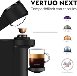 De'Longhi Nespresso Vertuo Next ENV120.BM - Koffiecupmachine - Zwart — thumbnail 12