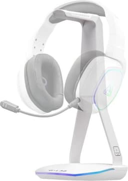 Headset/headsetstandaard - THE G-LAB - K-STAND HYDROGEN - 2 USB-poorten - Wit — thumbnail 5