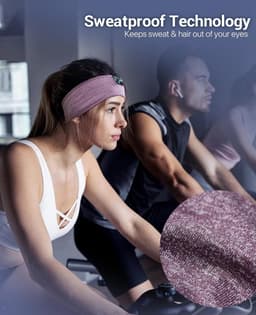 Bluetooth hoofdband hoofdtelefoon - ultralange speeltijd - slaaphoofdtelefoon met ingebouwde HD HiFi-luidsprekers - perfect voor slaaptraining yoga - zwart — thumbnail 3