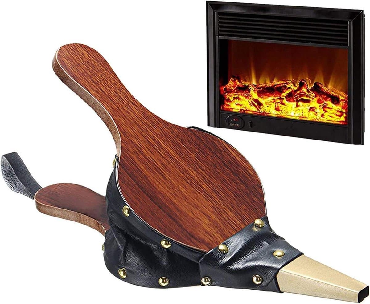 Houten blaasbalg voor open haard en barbecue - 305 x 125 cm - vuur blaasbalg - outdoor koken - picknick - houten blaasbalg — afbeelding 1