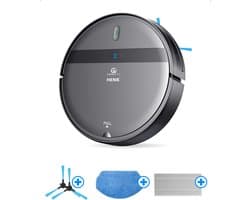 CleanWise Henk + Onderhoudspakket – Robotstofzuiger met dweilfunctie en laadstation – 4500 Pa zuigkracht, 5 schoonmaakmodi, app- en spraakbediening, ideaal voor huisdieren, harde vloeren & tapijt