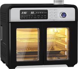 XXL Heteluchtfriteuse 28L Mini-Oven met Circulatie 1700W 18 Programma's 7 Accessoires incl. Draaispies en Dubbele Ventilator — thumbnail 1