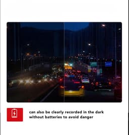 1080P Dash Cam zonder licht - Nachtzicht - Intelligente spraakbediening - 24 uur parkeerbewaking - Wifi - Mobiele telefoonverbinding - 160° groothoek . — thumbnail 4