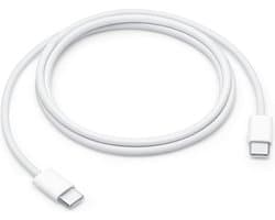 SmartStuff USB-C naar USB-C Kabel - 60W Fast Charge - Snellaadkabel - 2 Meter - Geschikt voor iPhone 15/16/17, Laptop, MacBook & Samsung - Wit