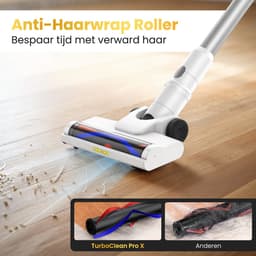 Steelstofzuiger Draadloos – 29kPa – OZK CleanPro TurboClean Pro X – LED Zuigmond – Tot 55 min Accu – Voor Harde Vloeren & Tapijt — thumbnail 3