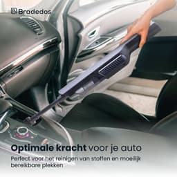 Bradedos® Kruimeldief snoerloos - Kruimelzuiger - Handstofzuiger - 12000PA - 3 Opzetstukken - Blauw — thumbnail 4