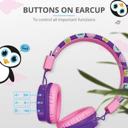 Trust Comi - Kinder Koptelefoon - Bluetooth - Paars — thumbnail 4