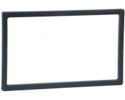 Afwerkframe voor 2-DIN frame 110x1885mm -97x1735mm zwart