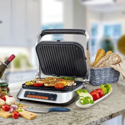 TZS First Austria Contactgrill - 2100 W - Tosti apparaat - Grill - Panini Grill - RVS — thumbnail 5