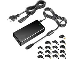 90W Universele AC Laptop Oplader Voedingsadapter - DC Output 15V 16V 18.5V 19V 19.5V 20V Adapter Geschikt voor HP Dell Toshiba IBM Lenovo Acer Sony Gateway Notebook Ultrabook Chromebook.