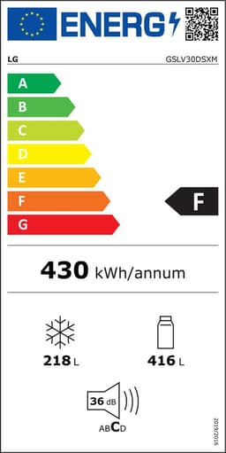 LG GSLV30DSXM Amerikaanse koelkast met 634L inhoud - Water- en ijsdispenser - Total No Frost - Inverter Compressor — thumbnail 2