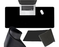 Muismat - Gaming Mousepad XXL - Game Muismat - Onderlegger - Grote Muismat - Anti Slip - Desktop Mat - Zwart - 90x40 CM - Rheme