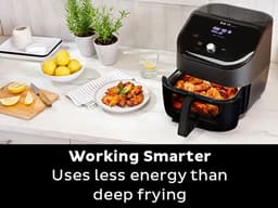Instant Vortex Plus ClearCook 5,7L Airfryer - Revolutionaire 6-in-1 Heteluchtfriteuse - Doorzichtig Kookvenster - 95% Minder Olie - Gezondere Maaltijden - Grote Capaciteit voor Hele Familie - Eenvoudige Reiniging - Gebruiksvriendelijk Touchscreen! — thumbnail 15