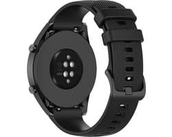 YONO Smartwatch Bandje 22mm - geschikt voor Samsung Galaxy Watch 3 45mm - 46mm - Gear S3 Classic - Frontier - Polar Vantage M M2 V3 Grit X - Garmin Vivoactive 4 - Forerunner 265 - Venu 3 2 - Siliconen - Zwart